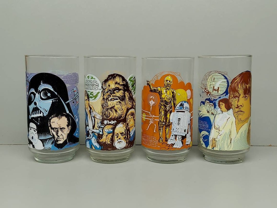 So I found this Star Wars glass from Burger King and do any of you know how  much this is worth? (I am not selling it) : r/StarWars