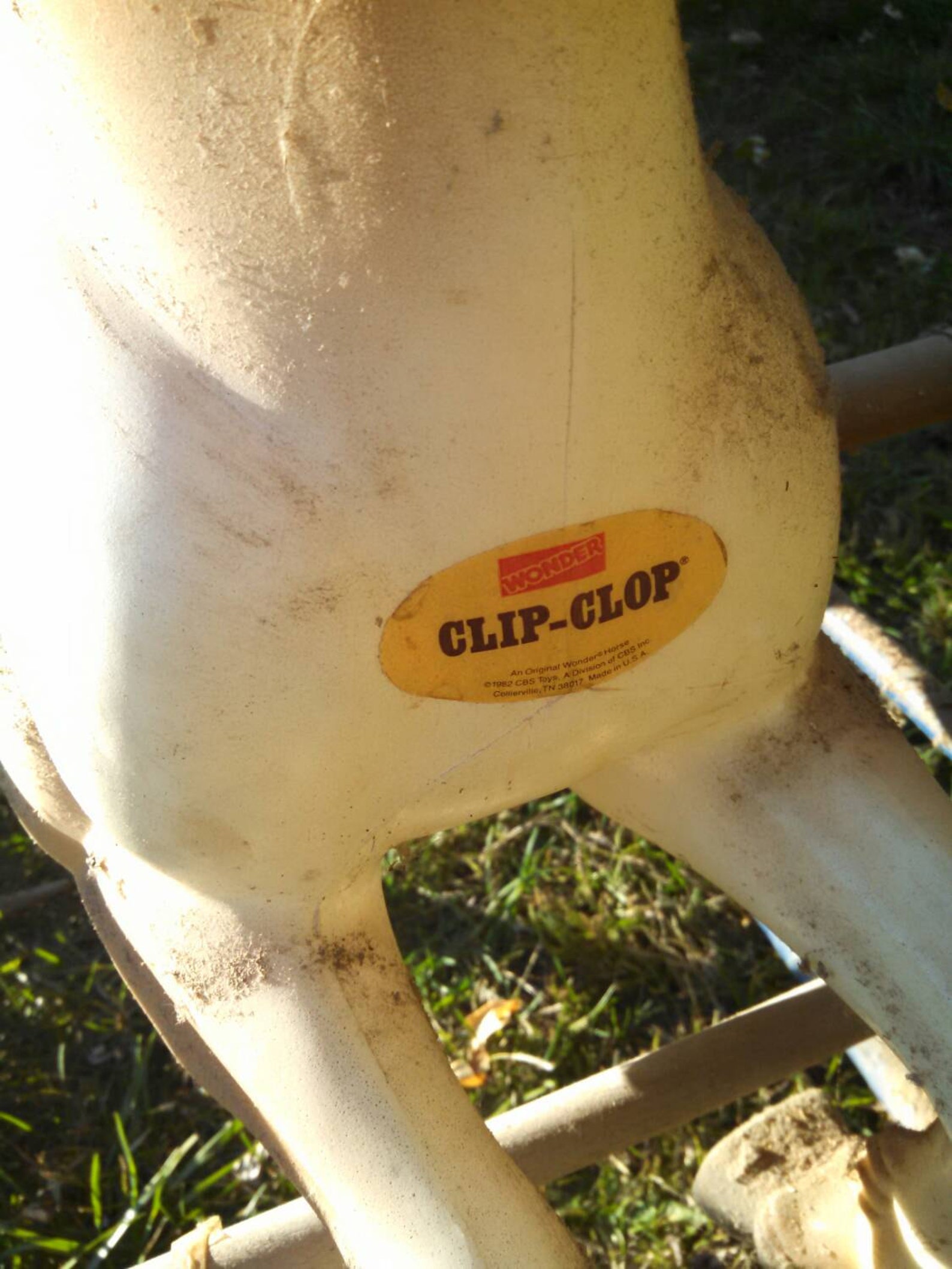 Clip clop the Wonder Horse vintage rocking horse with sound Etsy