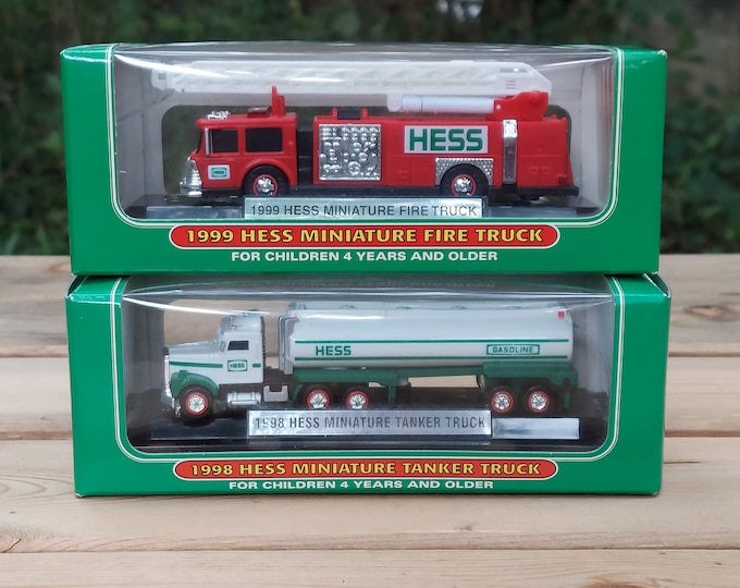 Hess Truck Minis 199899 Etsy