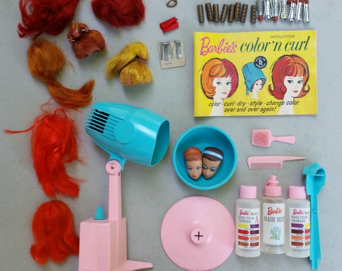 Barbie's Color 'n Curl by Mattel 1964 - Etsy