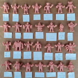 M.U.S.C.L.E MEN 41-80 Kinnikuman fantasy action figures by Mattel 1985