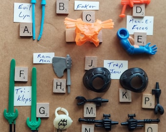 MOTU He-man Originalteile Wave2 Waffenzubehör von Mattel 1983