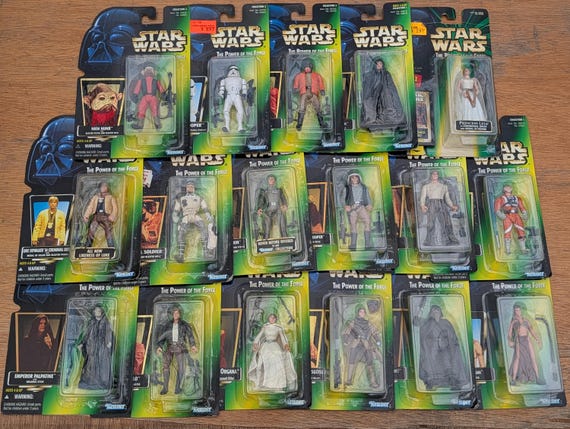 Star Wars Power of the Force Kenner Action Figures 1990s Green MOC