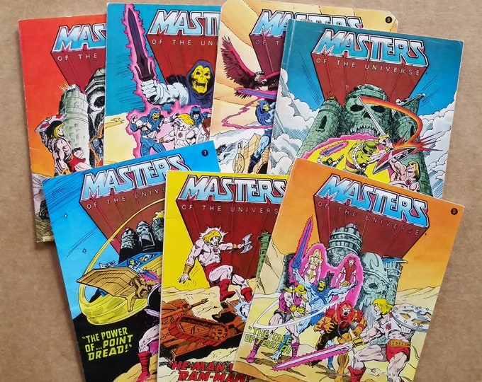 Masters of the Universe Mini Comics by Mattel 1982 Etsy