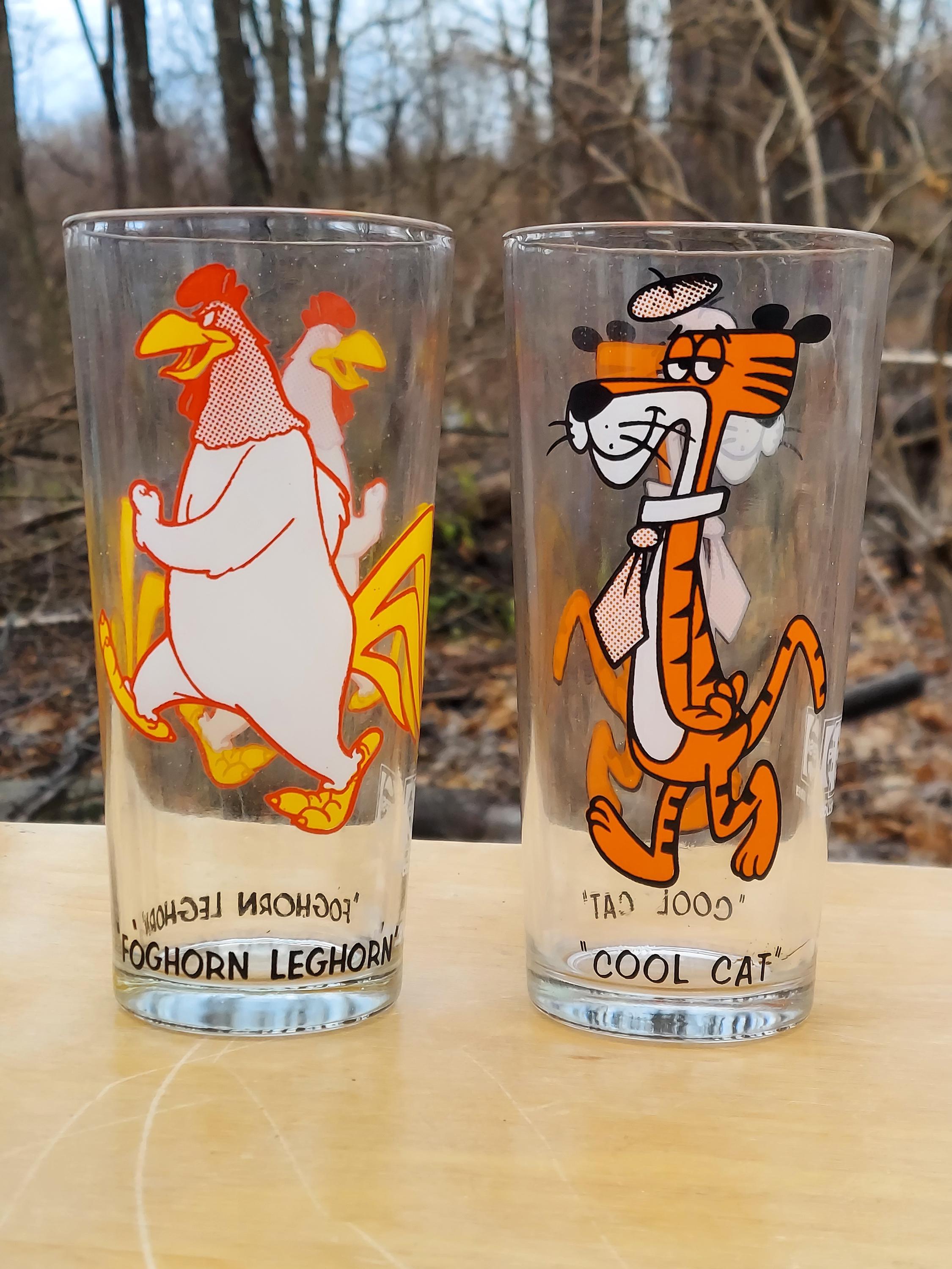 Looney Tunes Warner Bros Character Glasses Drink Tumblers Pepsi Promo 1973  - Etsy