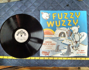 Fuzzy Wuzzy Children's 78rpm National Records 1950 NOS - Etsy