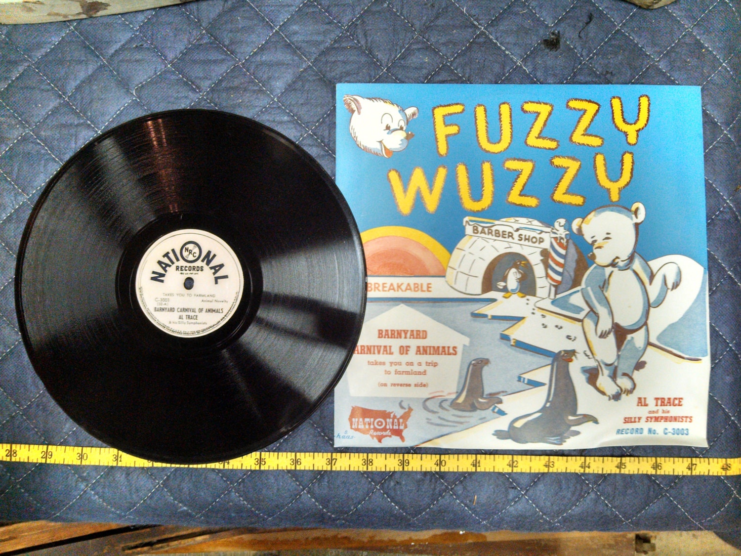 Fuzzy Wuzzy Children's 78rpm National Records 1950 NOS - Etsy
