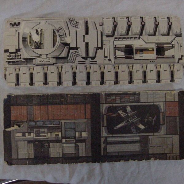 Vintage Kenner Star Wars  SPARE PARTS for Death Star Playset 1978-79 cardboard walls