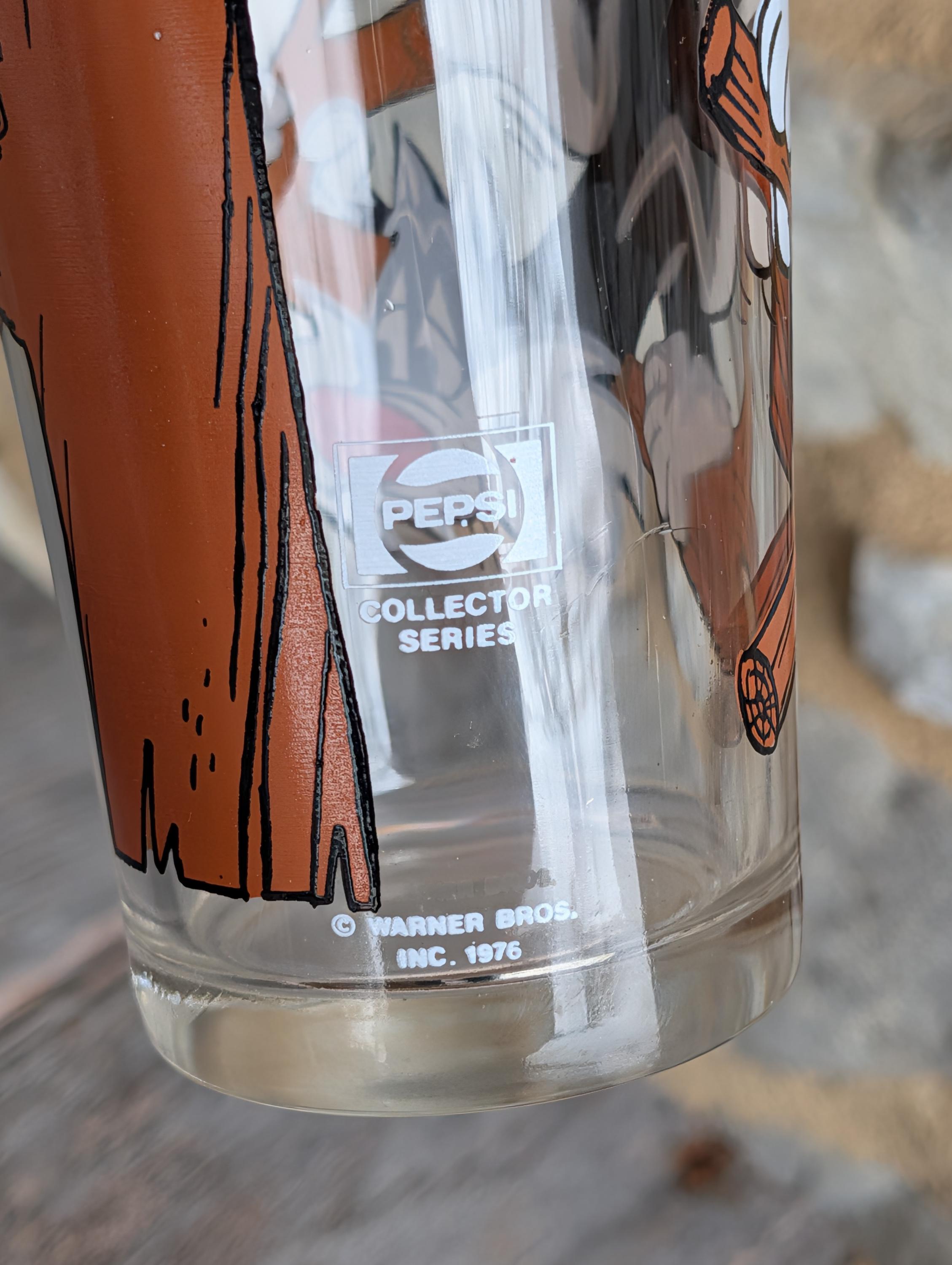 Looney Tunes Warner Bros Character Glasses Drink Tumblers Pepsi