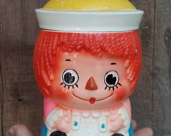 Vintage Raggedy Ann Cookie Jar - Etsy