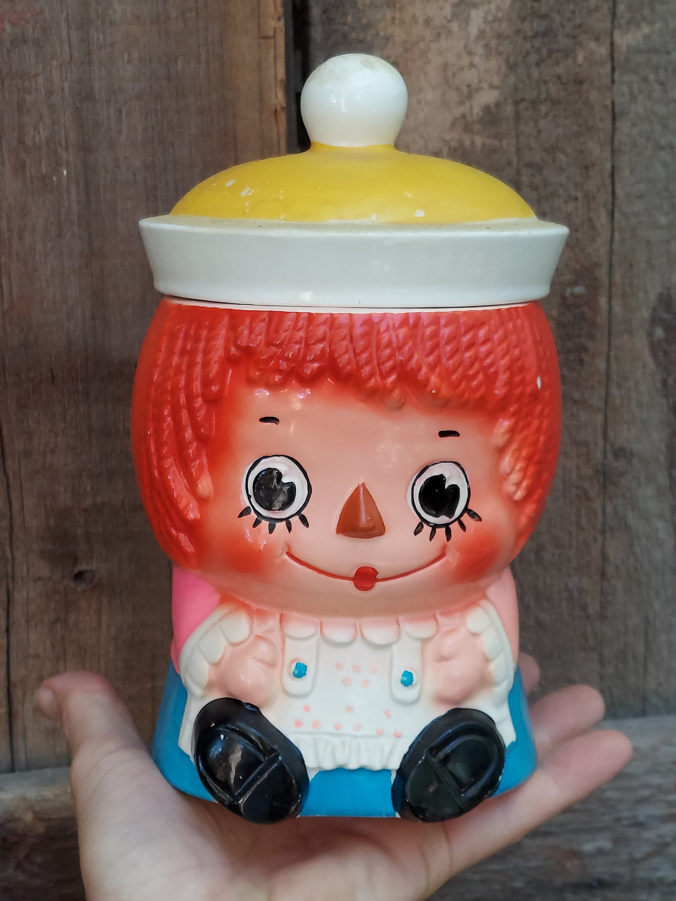 Raggedy Ann Ceramic Cookie Jars - Etsy