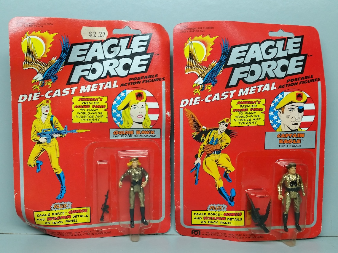 Eagle Force Action Figures by Mego 198182 Etsy