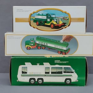 Hess Trucks 1980 bis 1984 Erste LKW schwarze oder rote Weiche, Trainingswagen, Tankwagen