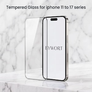 Tempered Glass Screen Protector for iPhone 11–17 Series – HD Clear 9H Anti-Scratch Film