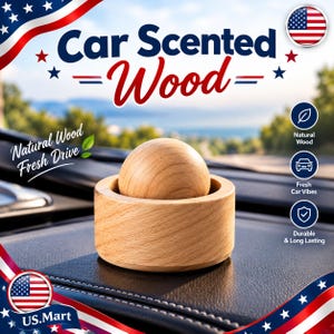 Mini difusor de aceites esenciales de madera, difusor de fragancias para coche, hogar, dormitorio, sala de estar y baño.