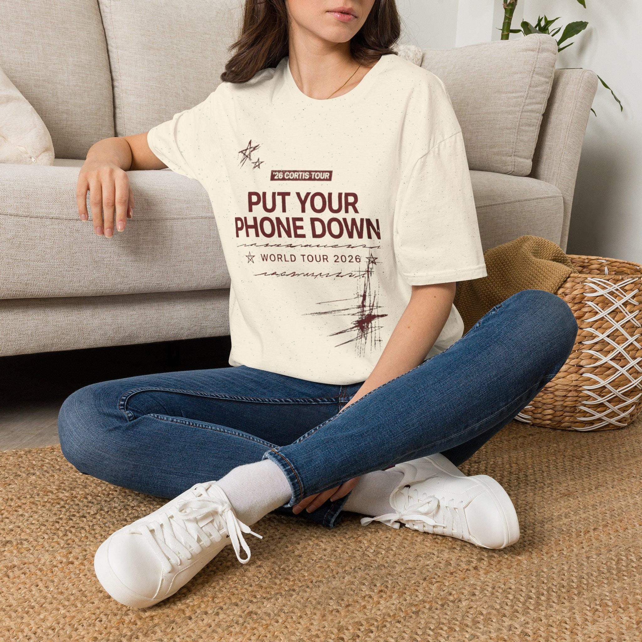 Put Your Phone Down Cortis Tour T-shirt | Tour Style Message Tee