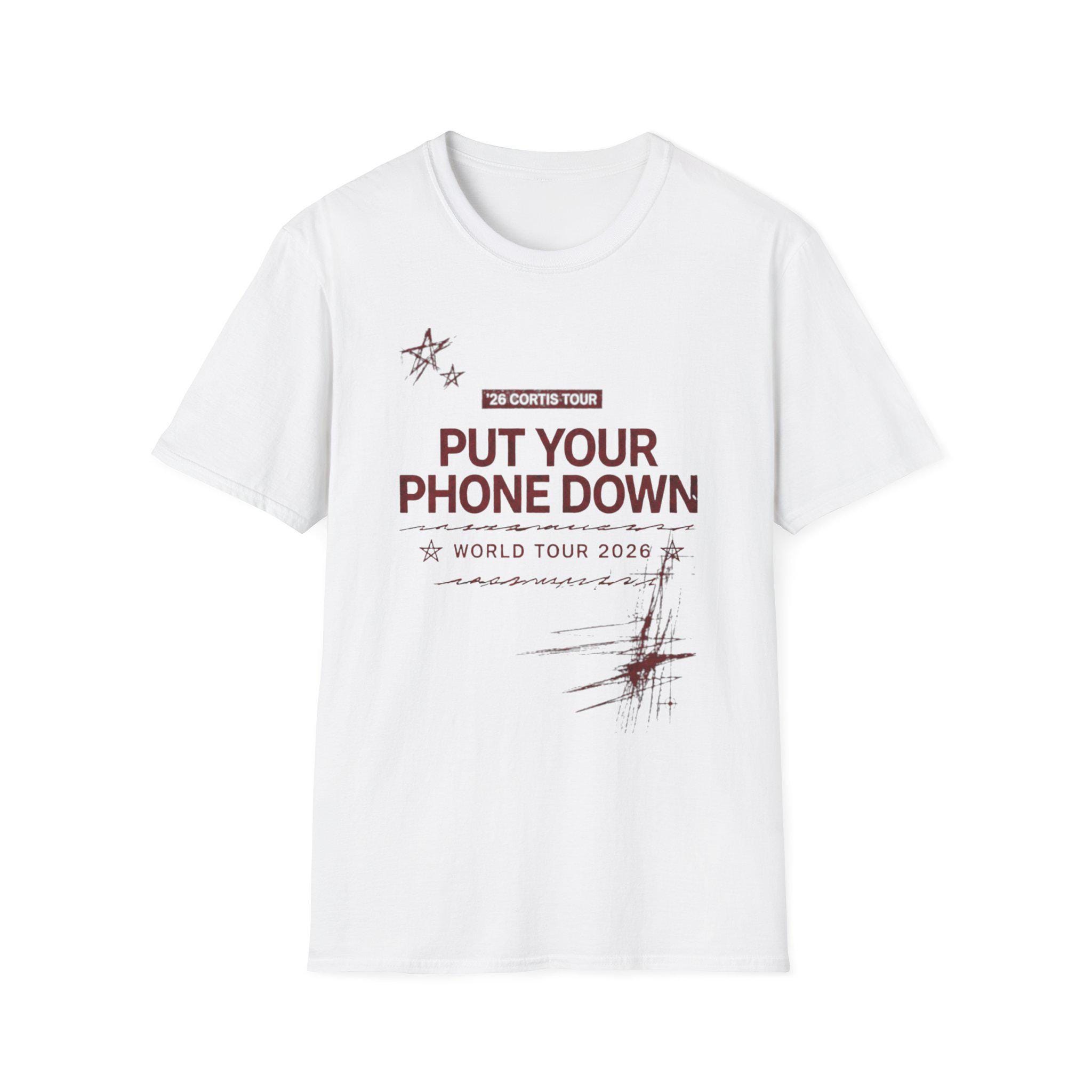 Put Your Phone Down Cortis Tour T-shirt | Tour Style Message Tee