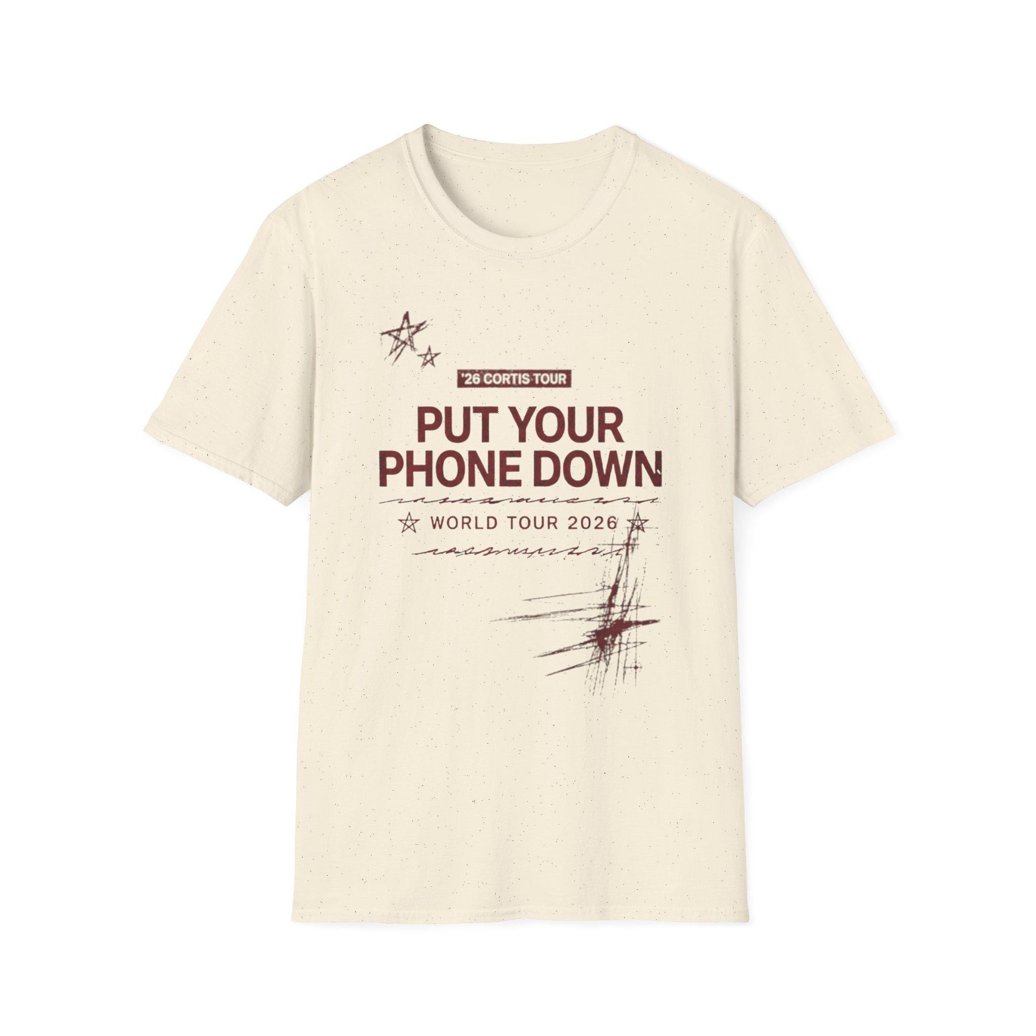 トップス CORTIS PUT YOUR PHONE DOWN] T-Shirt XL Put Your Phone Down Cortis Tour T-shirt | Tour Style Message Tee