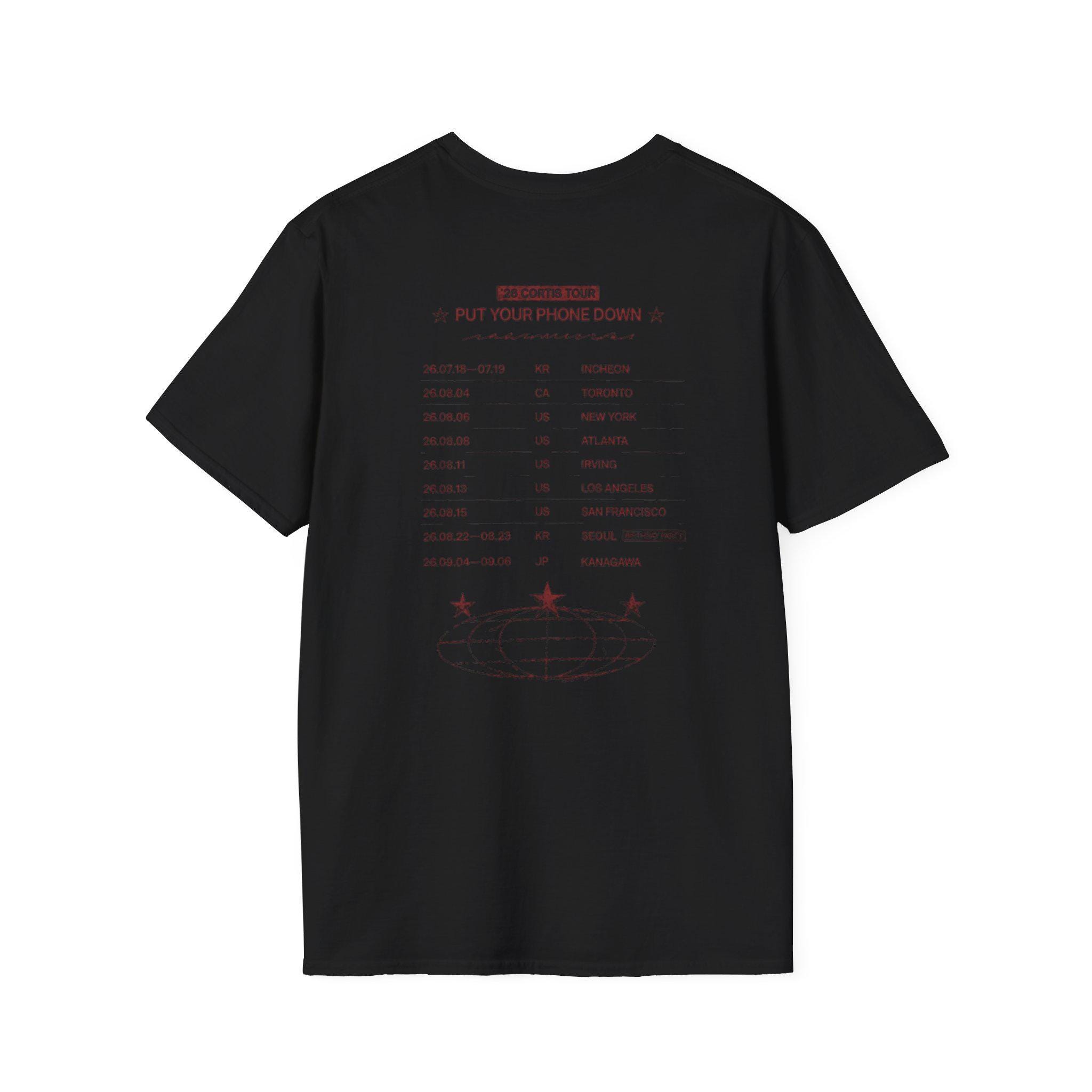 Put Your Phone Down Cortis Tour T-shirt | Tour Style Message Tee