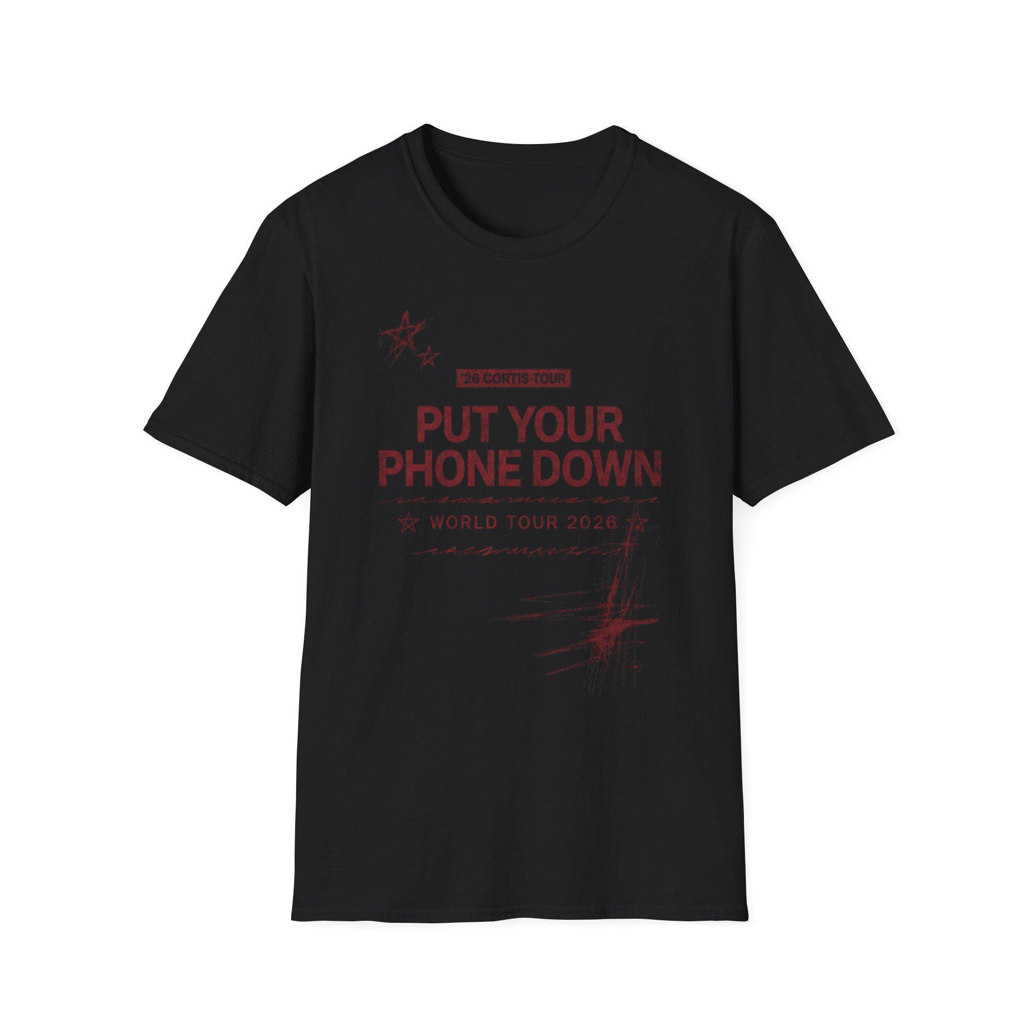 Put Your Phone Down Cortis Tour T-shirt | Tour Style Message Tee