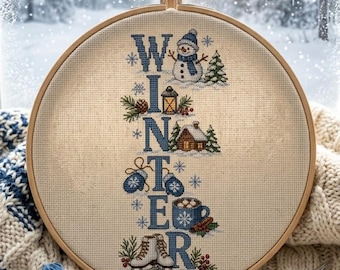 Winter Wonderland Cross Stitch Pattern PDF