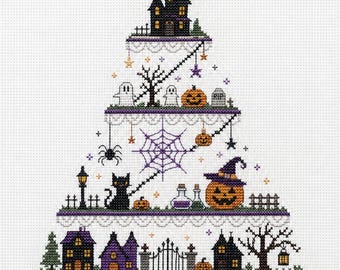 Happy Halloween Cross Stitch Pattern PDF