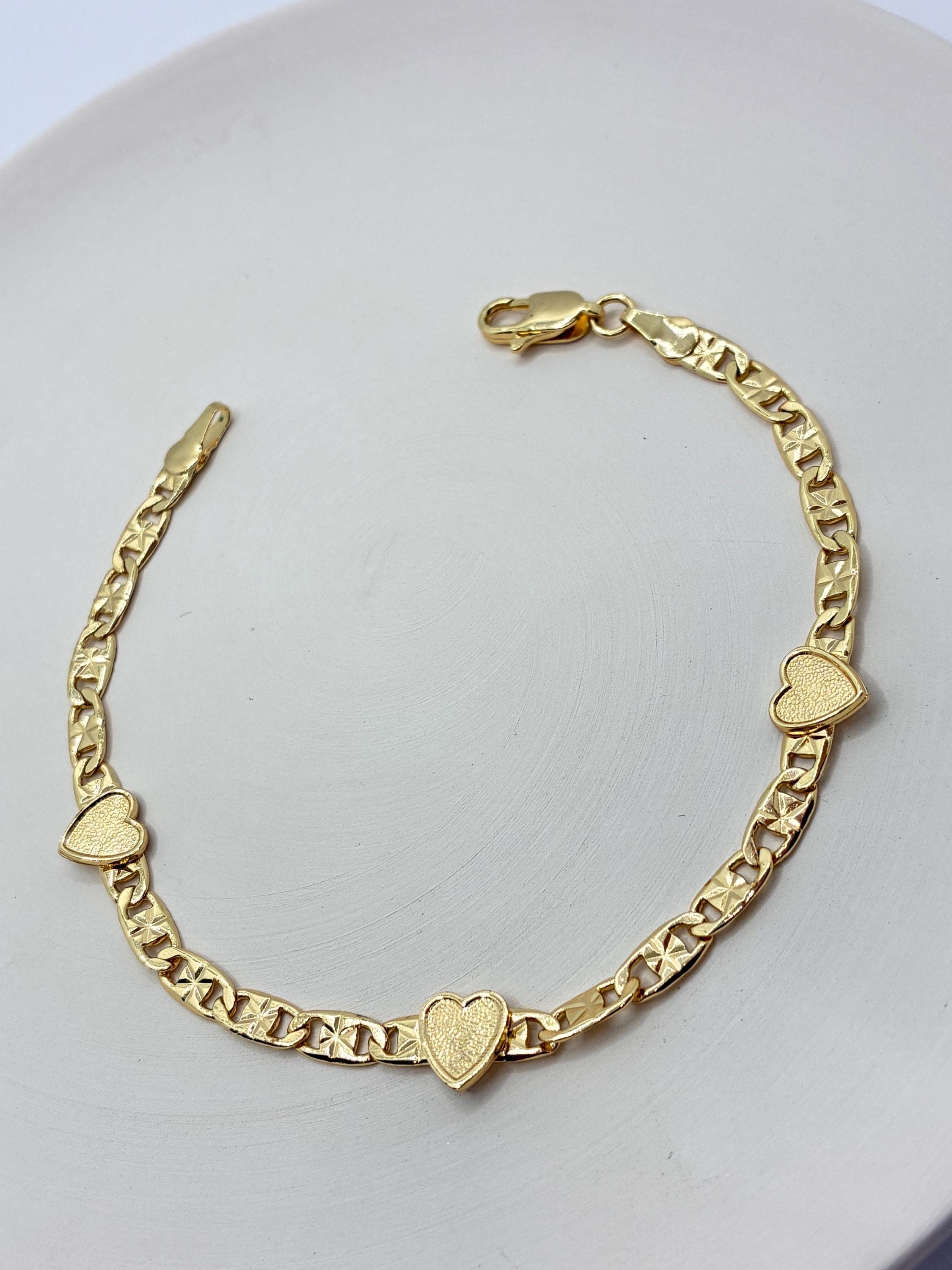 Chino Link Bracelet 14k Gold - Etsy