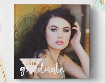 Senior Photo Book Cover Template, Senior Album Template, Senior Template, Senior Book Templates, Senior Album Templates BC131