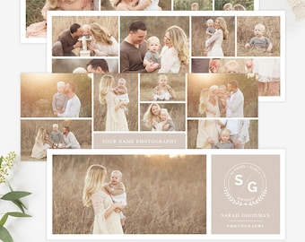 Collage Facebook Cover Templates for Photographers, Facebook Timeline Cover Templates Photoshop, Facebook Cover Photo Header Template FB9598