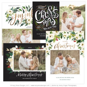 Christmas Photo Cards, Christmas Card Templates, Christmas Photography Templates, Christmas Card Printable, Holiday Photo Cards HC31316