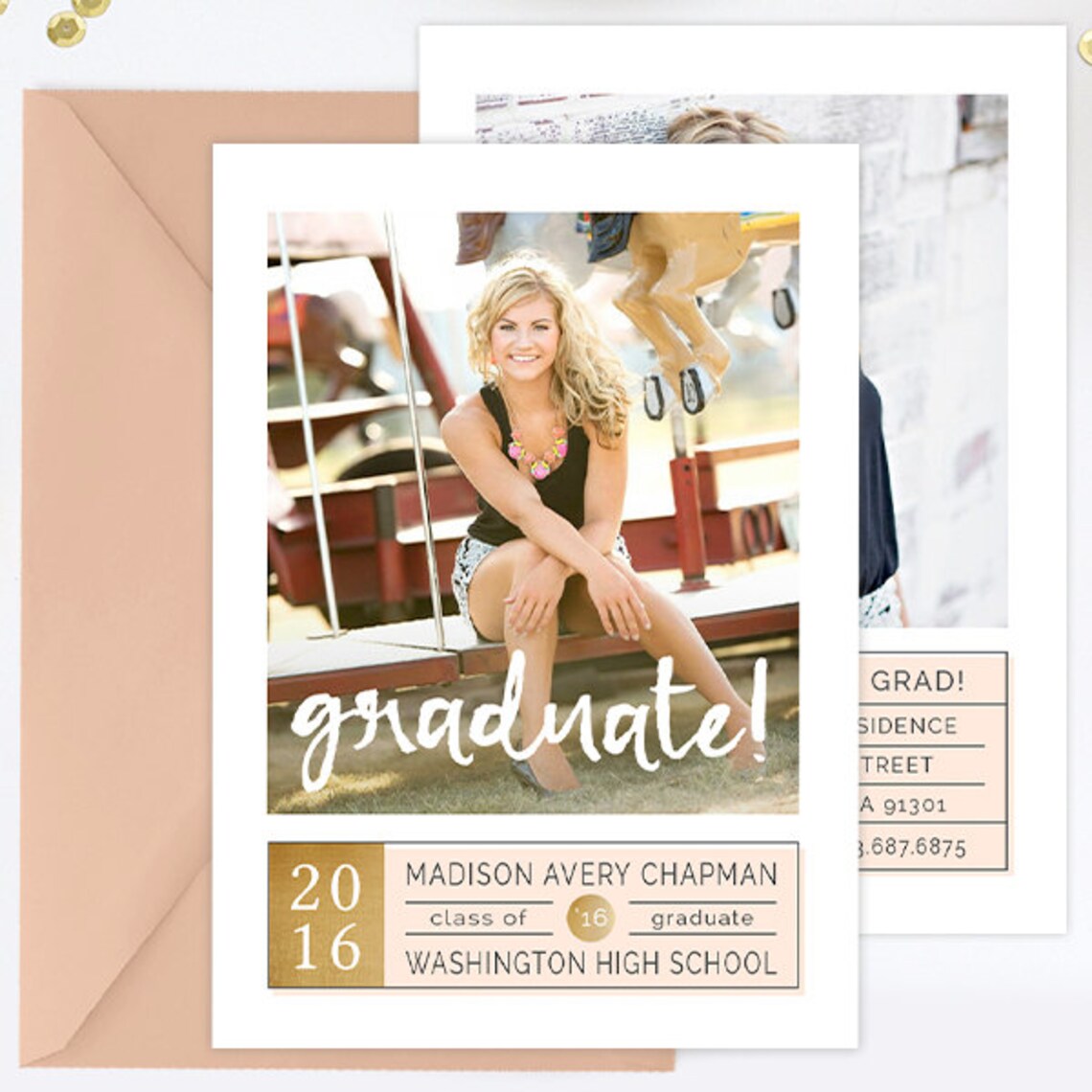 Senior Graduation Announcement Template Senior Announcement - Etsy