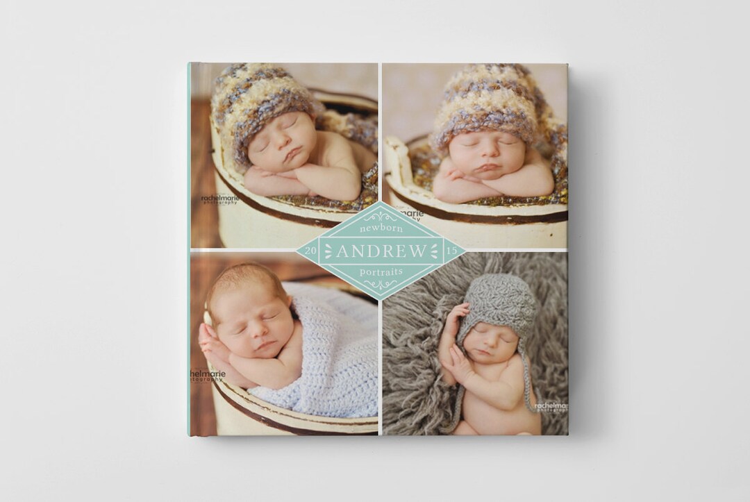Baby Photo Book Cover Template for Photographers Baby Book Etsy