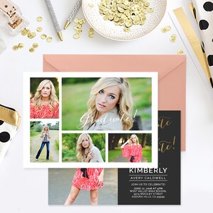 Senior Announcement Template Girls Guys, Senior Graduation Announcement ...