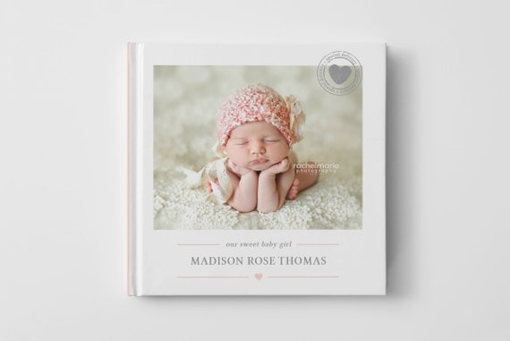 cilinder rook planter Baby Photo Book Cover Template for Photographers Baby Album - Etsy