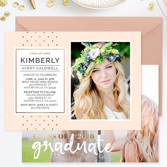 Senior Graduation Announcement Template Senior Announcement | Etsy