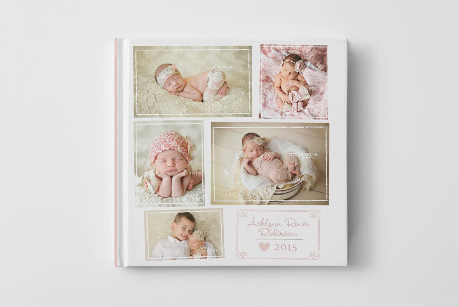 Photo Book Cover Template for Photographers Baby Book | Etsy