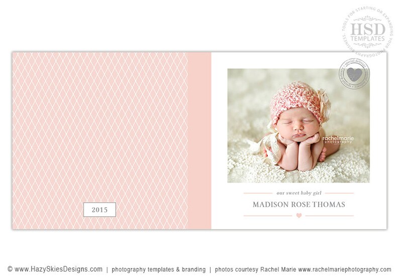 Baby Photo Book Cover Template for Photographers Baby Album Etsy
