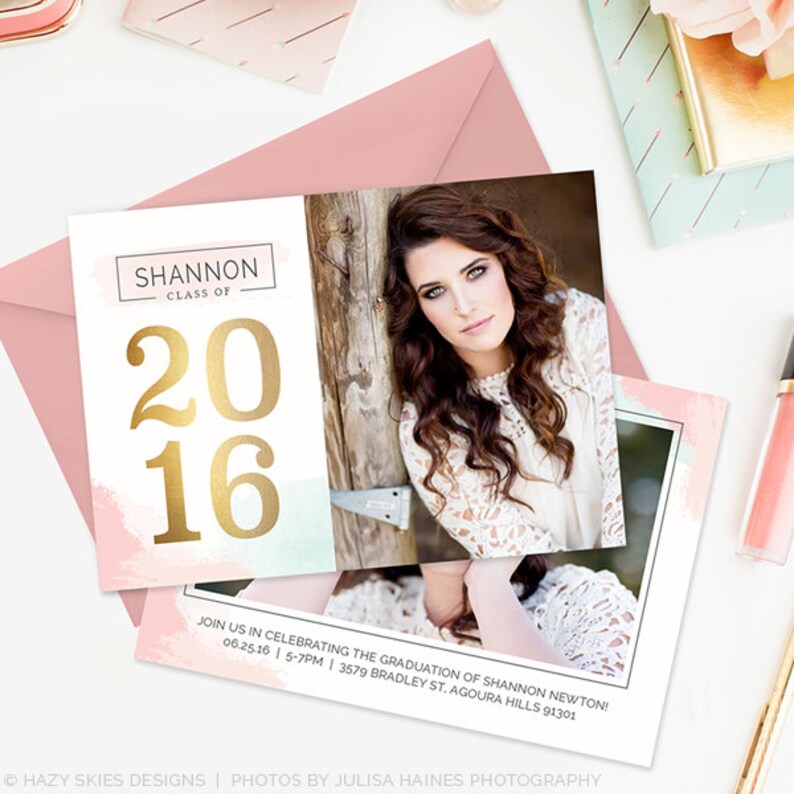 Senior Graduation Templates Senior Graduation Announcement - Etsy