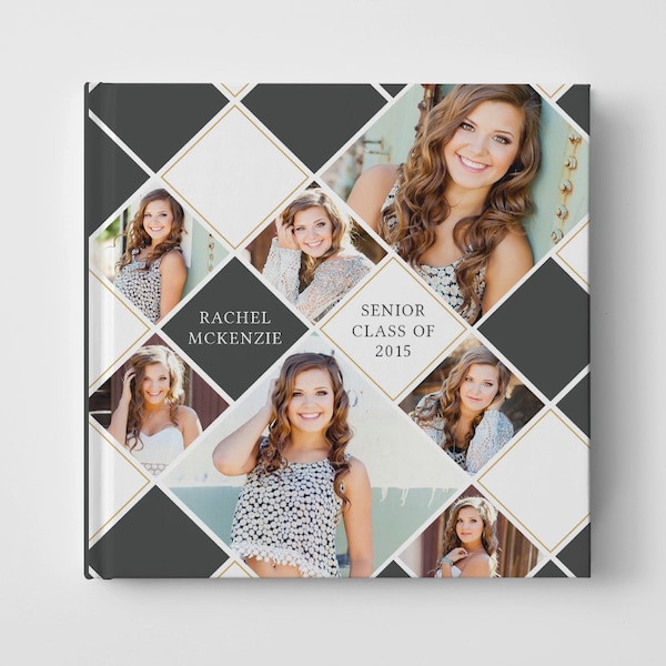 Photo Book Cover Template for Photographers, Senior Album Templates, Senior Photo Book Cover Template, Senior Templates - BC105