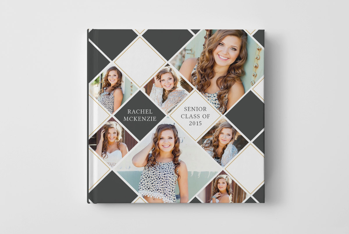 Photo Book Cover Template for Photographers Senior Album Etsy