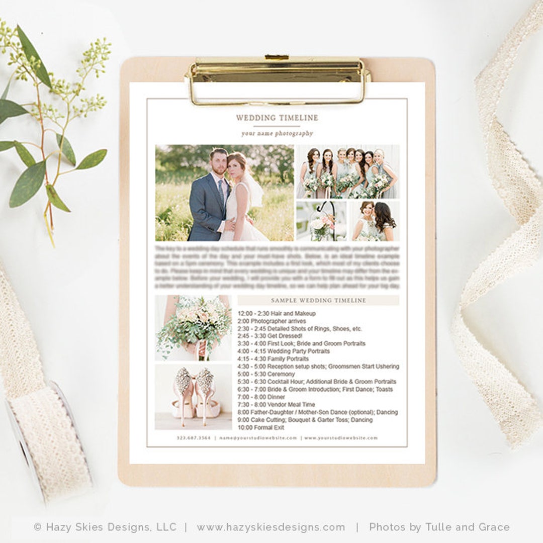 Photography Wedding Timeline Template Wedding Timeline Printable Photography Wedding Timeline Template Wedding Timeline Printable