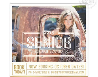 Senior Marketing Template, Senior Marketing Board, Senior Photography Marketing Templates for Photoshop  | Senior Overlay - AD169