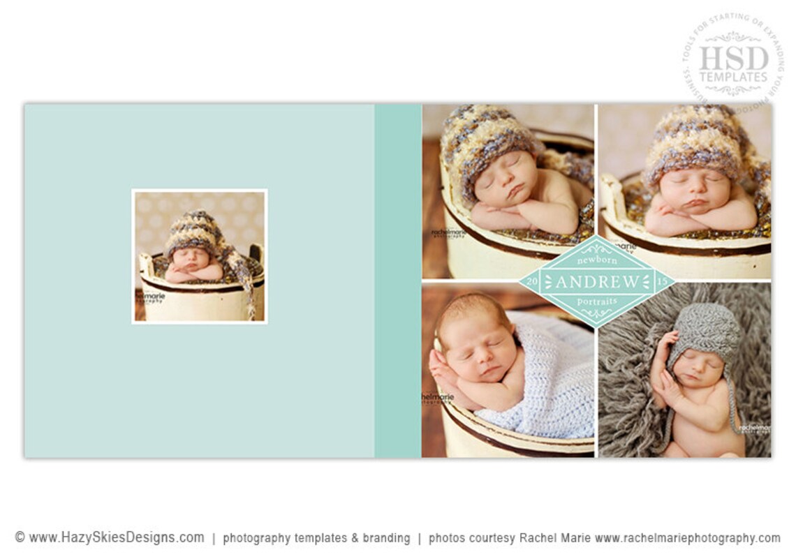 Baby Photo Book Cover Template for Photographers Baby Book Etsy