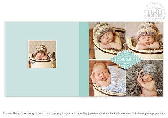 Baby Photo Book Cover Template for Photographers, Baby Album Templates,  Baby Photo Book Cover Template, Newborn Templates BC102 
