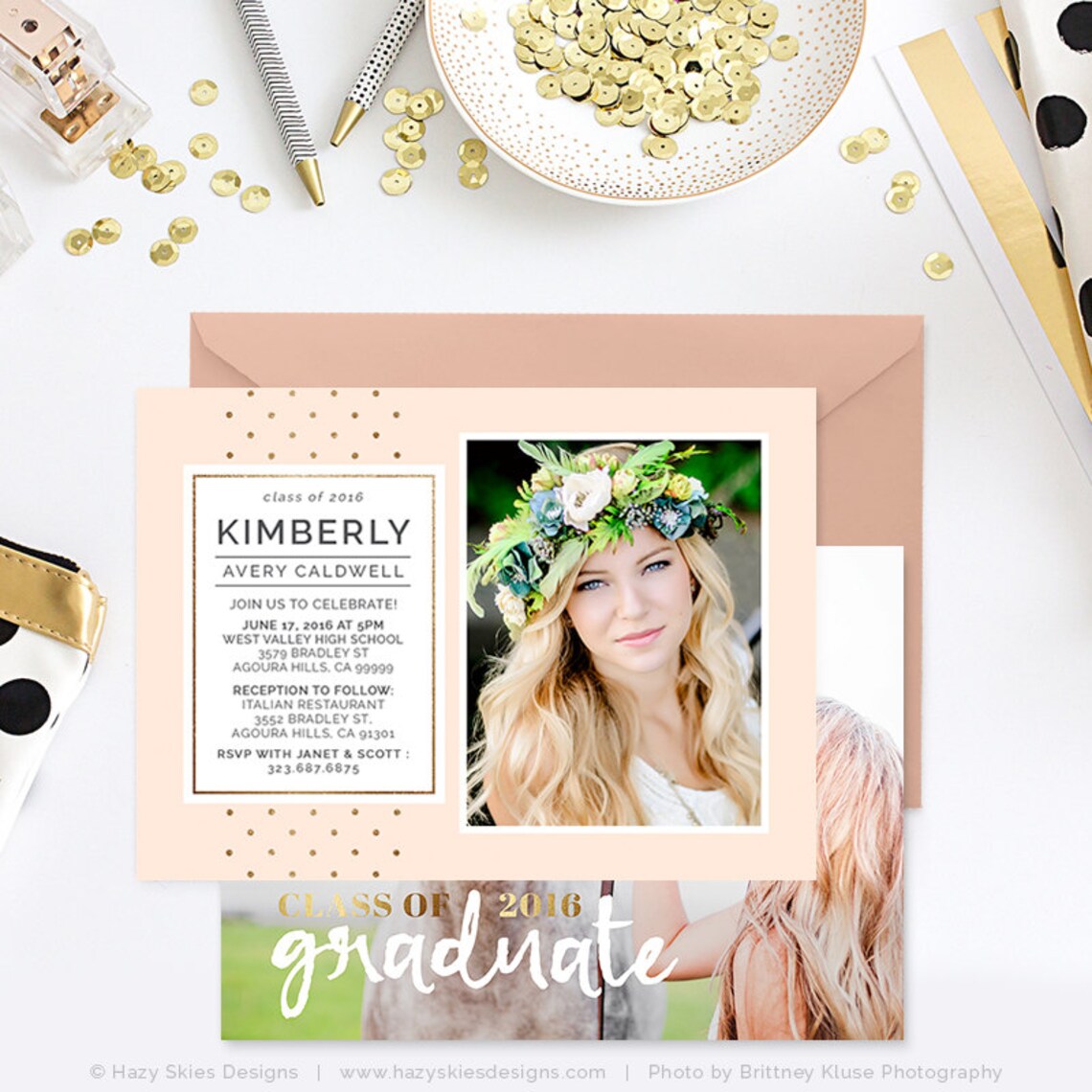 Senior Graduation Announcement Template Senior Announcement - Etsy