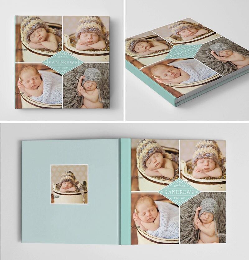 Baby Photo Book Cover Template for Photographers Baby Book Etsy