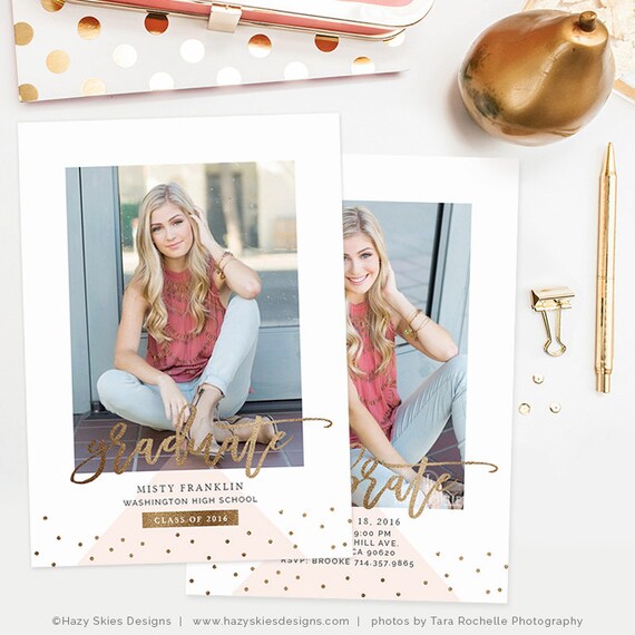 Senior Announcement Templates Senior Graduation Template | Etsy
