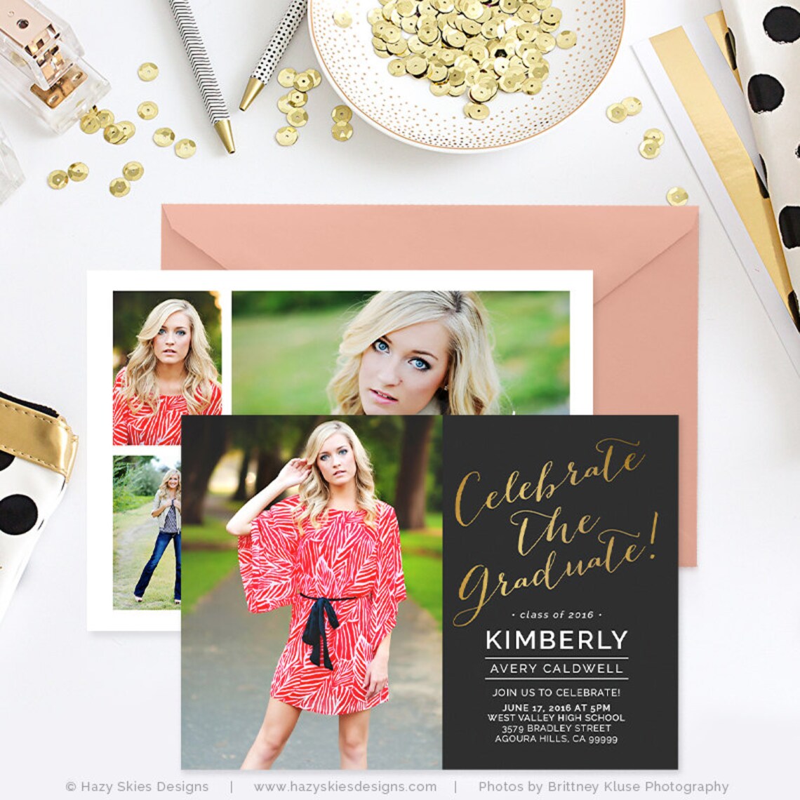 Senior Announcement Template Girls Guys Senior Graduation - Etsy