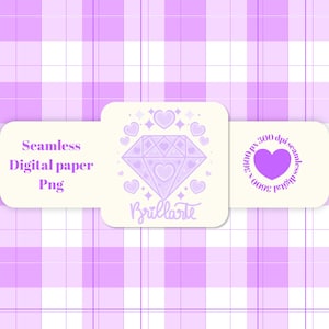 Purple Gingham Seamless Pattern
