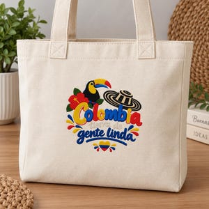 Colombia Embroidery – “Colombia, land of beautiful people Pes, Dst, Exp, Jef, Vp3